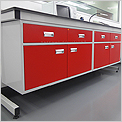 Drawer Cabinet - Red